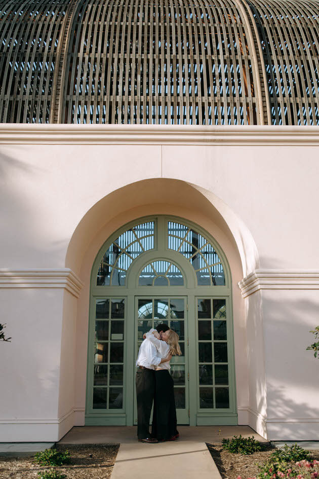 couple hugging each other in San Diego